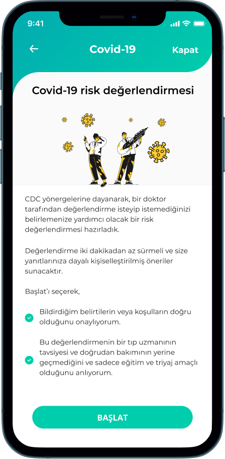 Sağlık Rehberi ekranı